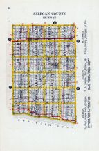 Allegan County, Michigan State Atlas 1916 Automobile and Sportsmens Guide